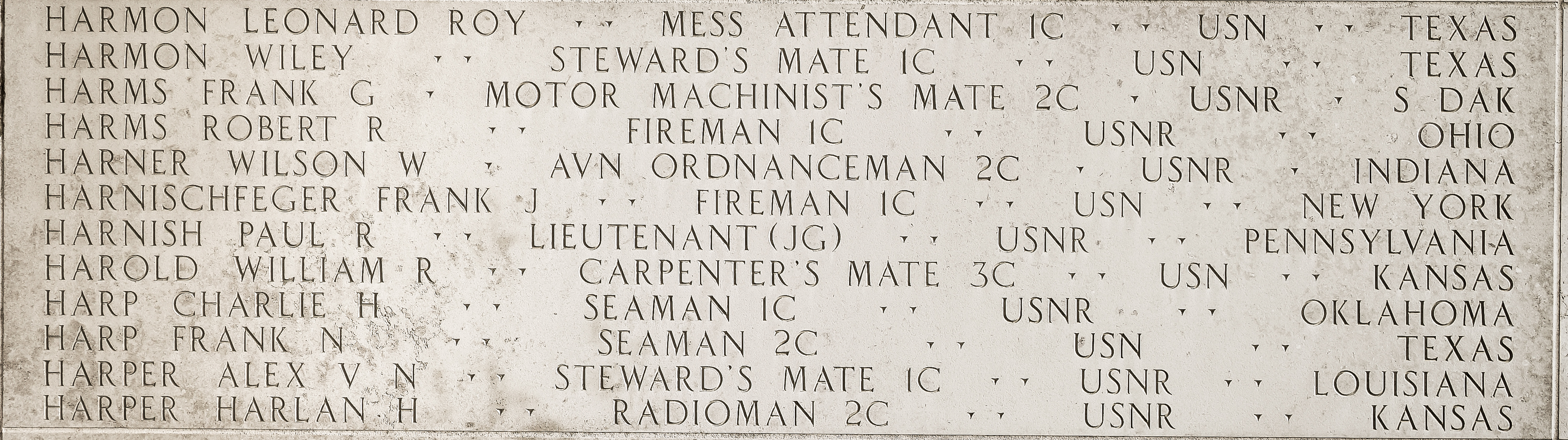 William R. Harold, Carpenter's Mate Third Class